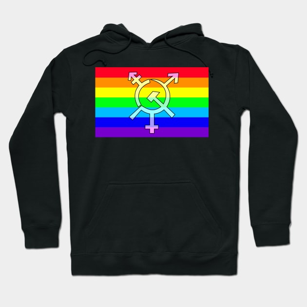 LGBTQ Commie Pride Hoodie by WallHaxx